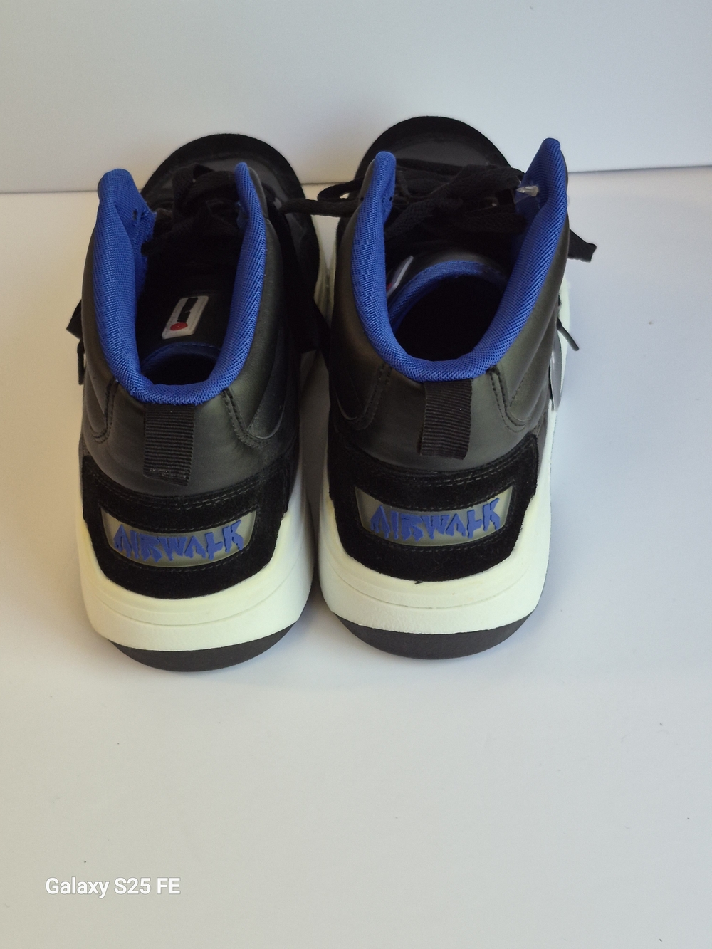 Black High-Top Sneakers- with Black and White Accent Soles - Picture 4 of 6